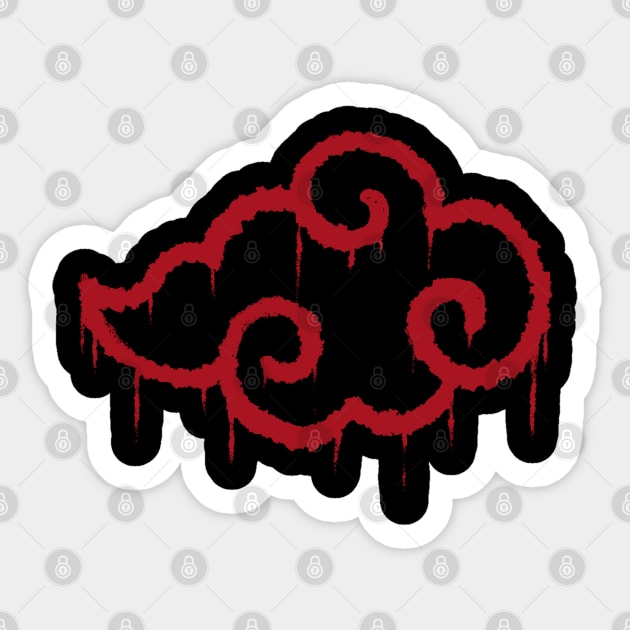 Small red cloud Sticker by Shankara